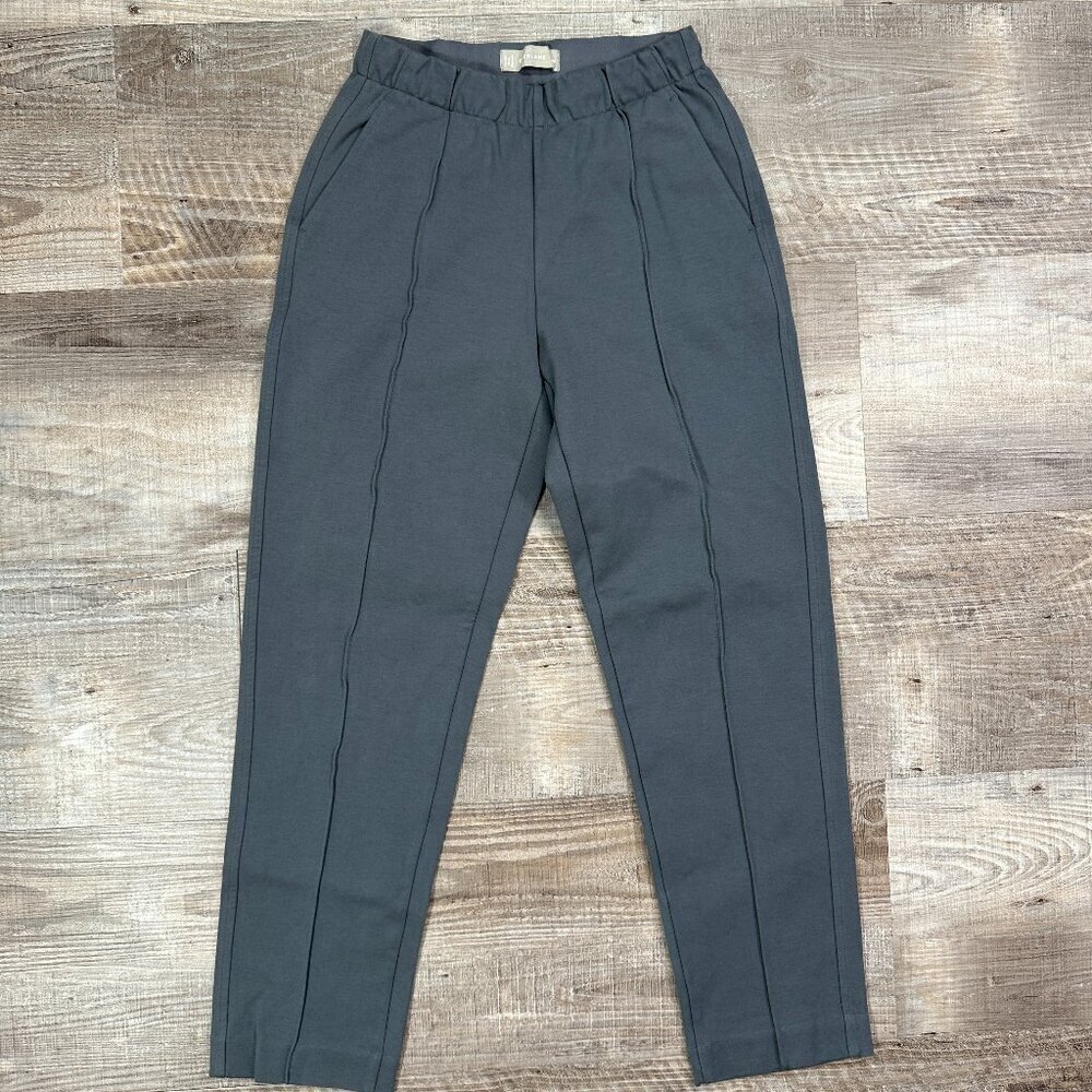 Everlane Dream Pant Elastic Waist Tapered Leg Knit Pants Slate Women XS - Picture 3 of 13